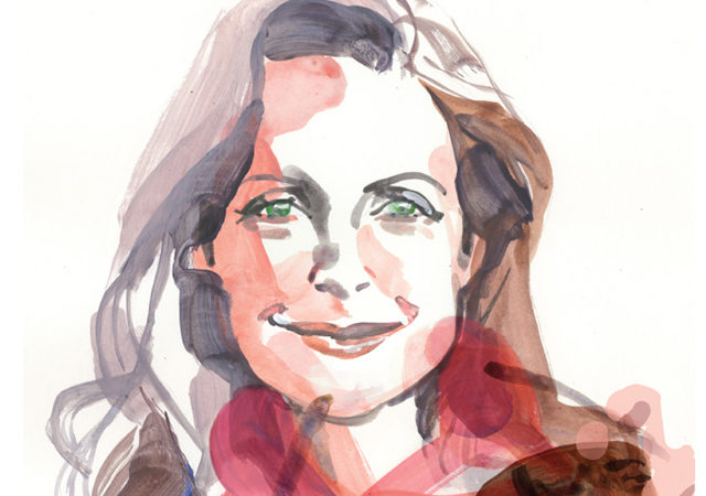 Watercolour painting of Michelle Shephard