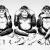 Hear no evil, see no evil, speak no evil monkeys