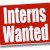 Interns wanted sign