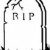 RIP Gravestone illustration