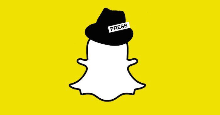 The Snapchat ghost wearing a press hat