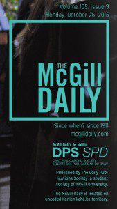 McGill Daily cover