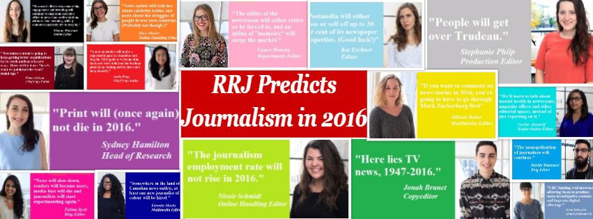 Collage of the masthead's predictions for 2016