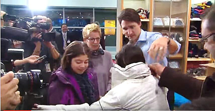 Trudeau meets refugees