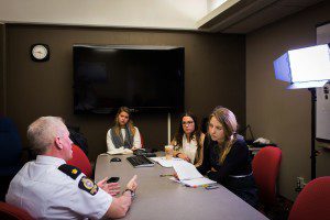 Ellwand interviews Edmonton police inspector Regan James about the aftermath of last year’s mass shooting. Topher Seguin/Edmonton Journal