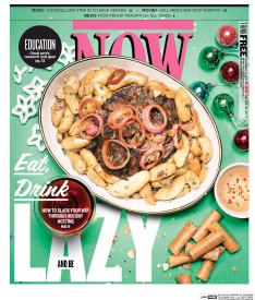 Cover of Now depicting a plate of food.