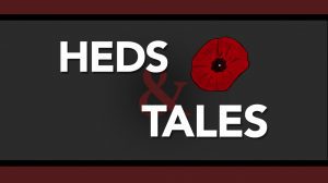 Heds & Tales logo with an image of a poppy