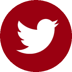 Twitter logo red