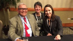 Robert Joseph, Erin Millar, and Samantha Dawson smile