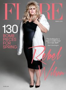 Cover of Flare depicting actress Rebel Wilson.