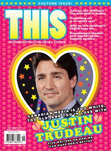 THIS Magazine with Justin Trudeau in a heart