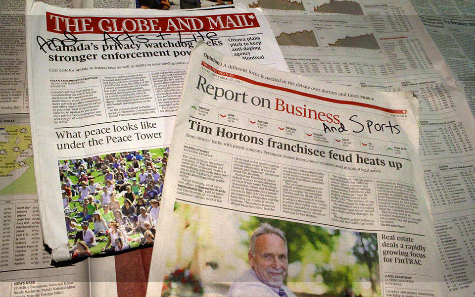 The Globe and Mail will merge its weekly arts, life and sports sections into news and business. 