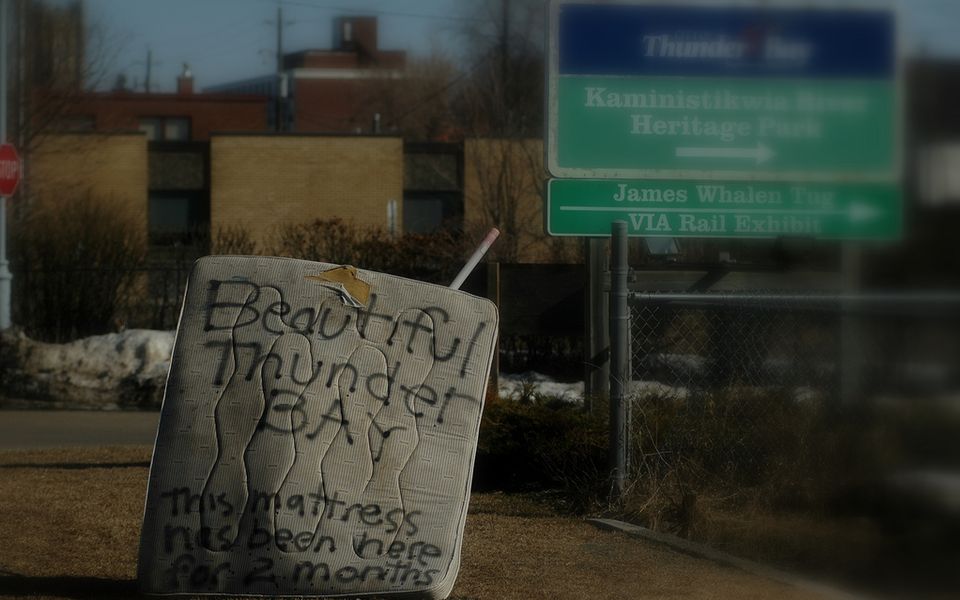 A 2009 photo of a road sign in Thunder Bay, Ont. (Jeremiah John McBride/Flickr)