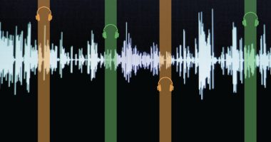 Descriptive image of soundwaves