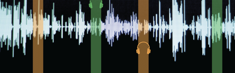 Descriptive image of soundwaves